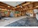 Spacious barn with concrete floor and horse stalls at 4880 Tall Horse Trl, Sedalia, CO 80135