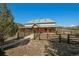 Country house with fenced pasture at 4880 Tall Horse Trl, Sedalia, CO 80135