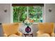 Comfortable seating area with cozy armchairs and a window offering views of the backyard at 109 Bear Creek Ln, Morrison, CO 80465