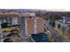 Brick building with balconies offers city views in a convenient location near parks and community amenities at 4800 E Hale Pkwy # 712N, Denver, CO 80220