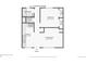 One-story home floor plan showing a living room, kitchen, bedroom, and bathroom at 3324 N Glencoe St, Denver, CO 80207