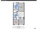 Floor plan showing bedroom level with dimensions and bath at 22801 E Briarwood Pl, Aurora, CO 80016