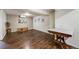 Spacious basement rec room featuring laminate floors at 1441 E 84Th Pl, Denver, CO 80229