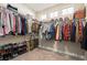 Walk-in closet with custom shelving and ample storage space at 7770 Owl Creek Cir, Littleton, CO 80125