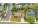 Aerial view of a house nestled among trees with a well-manicured lawn at 8759 Seton St, Westminster, CO 80031