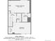 Detailed floor plan of the second floor layout, showcasing the bedroom and bathroom areas with dimensions at 68 S Moline St, Aurora, CO 80012