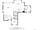 Detailed first floor plan showcasing the layout of the living room, kitchen, and bedroom at 501 Lois Dr, Louisville, CO 80027
