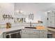 Open concept kitchen featuring stainless steel dishwasher, breakfast bar, and seamlessly connecting to the living spaces at 8358 S Independence Cir # 105, Littleton, CO 80128