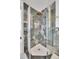 Contemporary bathroom featuring modern tiled shower, and decorative fixtures at 7018 Reed Ct, Arvada, CO 80003