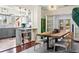 Stylish kitchen with gray cabinets, mosaic tile backsplash, and a peninsula bar with seating at 435 Balsam St, Lakewood, CO 80226