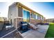 Backyard featuring a patio with a built-in fire pit and BBQ at 469 S Olathe St, Aurora, CO 80017