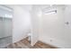 Modern bathroom featuring a glass-enclosed shower, toilet, and walk-in closet at 22133 E 38Th Pl, Aurora, CO 80019