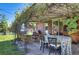 Lovely covered patio featuring dining area and wicker seating, perfect for outdoor enjoyment at 855 33Rd St, Boulder, CO 80303
