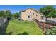 Well maintained lawn in this fenced backyard offers space and privacy at 6260 E 114Th Ave, Thornton, CO 80233