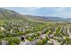 Beautiful aerial view showcasing a neighborhood nestled in a scenic, mountainous area at 473 Somerset Dr, Golden, CO 80401