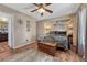 Comfortable main bedroom featuring soft textures, a spacious layout, and serene lighting for a restful retreat at 7605 Shenandoah Dr, Elizabeth, CO 80107