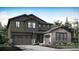 Two-story home featuring stone and vertical siding, a two-car garage, and a welcoming entrance at 2914 S Poppy St, Morrison, CO 80465