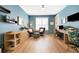 Stylish home office with dual desks and comfortable seating area at 455 Rogers Way, Castle Rock, CO 80104