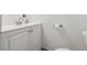 Charming bathroom featuring a modern vanity with stylish fixtures and a wall-mounted toilet paper holder at 4463 Steele St, Denver, CO 80216
