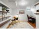 Cozy home office with floating shelves and modern decor, perfect for a productive workspace at 2535 Leyden St, Denver, CO 80207