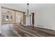 Open living area with views, laminate flooring, and stairs at 1304 5Th St, Golden, CO 80403