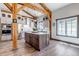 Spacious kitchen featuring stainless steel appliances and a large island at 8191 S Homesteader Dr, Morrison, CO 80465