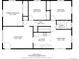 Floorplan featuring a living room, kitchen, dining area, bath, and three bedrooms at 8661 W 32Nd Pl, Wheat Ridge, CO 80033