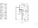 Detailed first floor plan, including dimensions for the living room, dining room, and kitchen areas at 3717 Desert Ridge Cir, Castle Rock, CO 80108