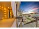 A cozy porch featuring ambient string lights and views of the neighborhood at 3438 Cade Ct, Castle Rock, CO 80104