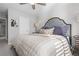 Bedroom with a queen-size bed and access to hallway at 2584 Meadows Blvd # E, Castle Rock, CO 80109