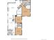 Detailed floor plan showcasing the layout of the house with dimensions for each room and walk-in closets at 205 Beech St, Hudson, CO 80642