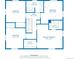 Detailed floor plan for the second level featuring bedrooms, bathrooms, and a hall at 10373 W 75Th Ave, Arvada, CO 80005