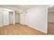 Finished basement bedroom with wood floors and closet at 3912 S Atchison Way # E, Aurora, CO 80014