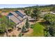 Exterior of home shows professional landscaping and beautiful rock features at 2357 Oak Ridge Rd, Sedalia, CO 80135