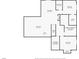 Basement floor plan with rec room, bar, storage, and two bedrooms at 10293 Rustic Redwood Ct, Highlands Ranch, CO 80126
