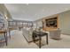 Basement with seating, television, and pool table in the background at 14581 E Oberlin Pl, Aurora, CO 80014