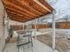 Covered patio is perfect for outdoor dining and entertaining with views of the fenced backyard at 3440 N Steele St, Denver, CO 80205