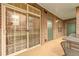 Private patio with sliding glass door and space for outdoor enjoyment at 3852 S Dallas St # 8-102, Aurora, CO 80014