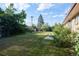 Spacious backyard with mature landscaping provides plenty of room for recreation and privacy at 6579 S Lincoln St, Centennial, CO 80121