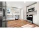 Kitchen features stainless steel appliances and white cabinets at 1073 Galena St, Aurora, CO 80010