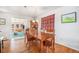 View of the dining room featuring hardwood floors and access to the living room at 2208 Champlain Dr, Boulder, CO 80301