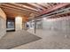 Unfinished basement space featuring exposed beams and duct work at 4961 Aspen Creek Dr, Broomfield, CO 80023