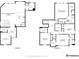 Floor plan showcasing open-concept living space, four bedrooms, three bathrooms, and second floor laundry at 154 Back Nine Dr, Castle Pines, CO 80108