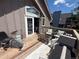Balcony features seating, exercise equipment, and a view of the surrounding neighborhood at 1744 Brookside Dr, Highlands Ranch, CO 80126