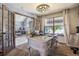 Bright home office with natural light, desk, and view into the living area with piano and decor at 1744 Brookside Dr, Highlands Ranch, CO 80126