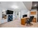 Spacious basement featuring a TV, desk, and ample storage, perfect for entertainment or a home office at 510 W Prestwick Way, Castle Rock, CO 80104