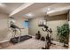 Finished basement space featuring exercise equipment at 12534 W Hoover Ave, Littleton, CO 80127