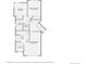 Upper-level floor plan with primary and secondary bedrooms, baths, and laundry at 12534 W Hoover Ave, Littleton, CO 80127