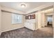 Basement featuring carpet flooring and built in cabinets at 202 Ash St, Bennett, CO 80102
