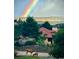 Stunning view with a rainbow and deer in the foreground at 6945 Fargo Trl, Littleton, CO 80125